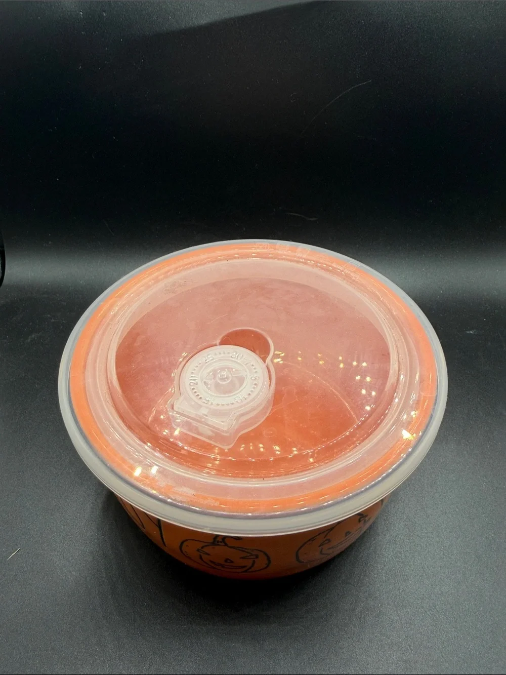 Rae Dunn Halloween Candy Bowl with Lid - Orange